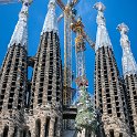 EU ESP CAT BAR Barcelona 2017JUL22 LaSagradaFamilia 007  It is anticipated that the building could be completed by 2026 - the centenary of Gaudí's death. : 2017, 2017 - EurAisa, Barcelona, Catalonia, DAY, Europe, July, La Sagrada Familia, Saturday, Southern Europe, Spain